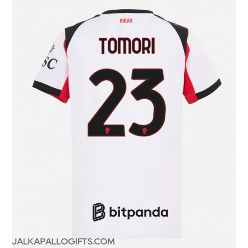 AC Milan Fikayo Tomori #23 Vieraspaita Naiset 2025-26 Lyhythihainen AC Milan Fikayo Tomori #23 Vieraspaita Naiset 2025-26 Lyhythihainen